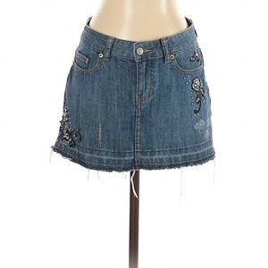 True Blue Mini Denim Skirt